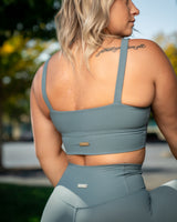 Effortless Ribbed Sports Bra - Imperial